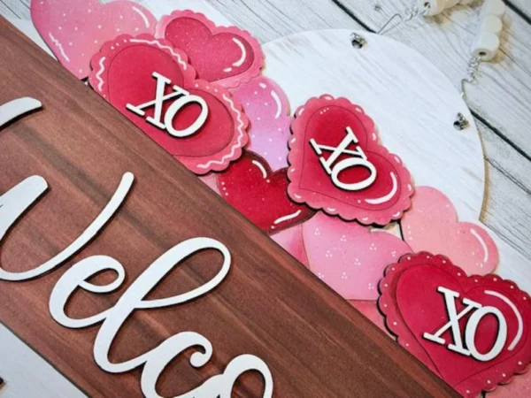 Interchangeable Door Hanger Insert - Valentine's Day - Image 3