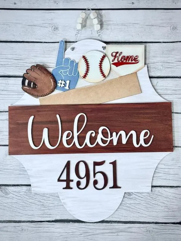 Interchangeable Door Hanger Insert - Baseball - Image 2