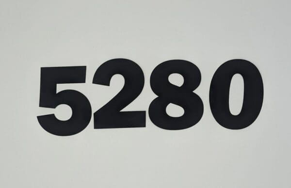 A number of numbers are written in black