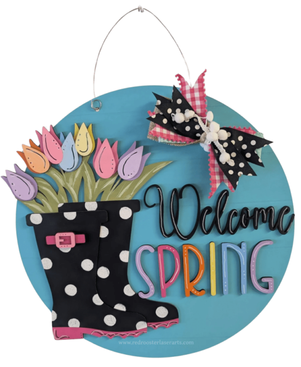 Welcome Spring! DIY Door Hanger Kit