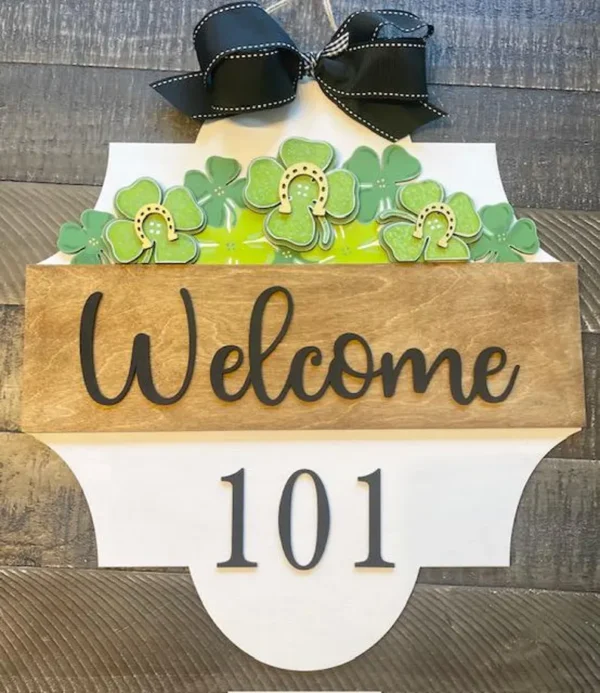 St. Patricks Day Interchangeable Door Hanger Insert - Image 2