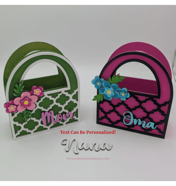 DIY 3D Wooden Purse / Gift Bag - Image 2