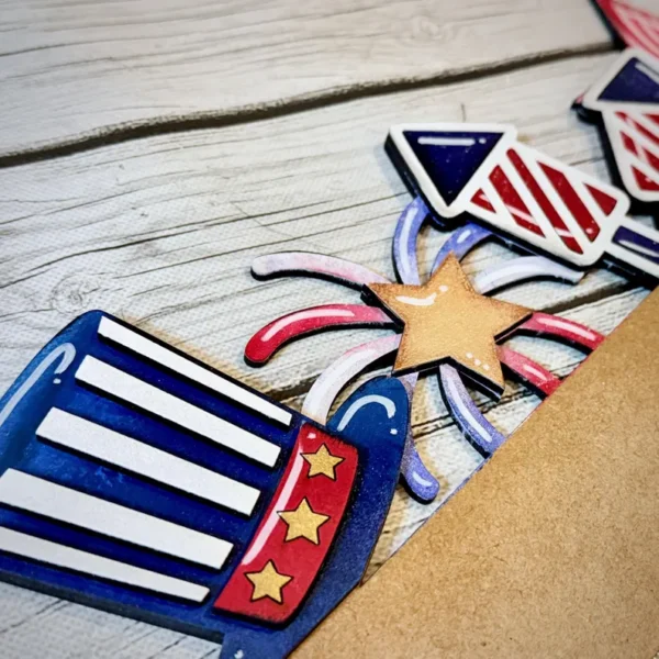 Interchangeable Door Hanger Insert - Fourth of July (Patriotic) - Image 3