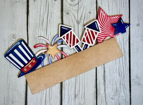 Interchangeable Door Hanger Insert - Fourth of July (Patriotic) - Image 2