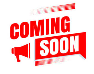 Red Rooster Laser Arts Red and white graphic with the words COMING SOON in bold letters next to a small megaphone icon, showcasing the Gift Box, on a plain white background.