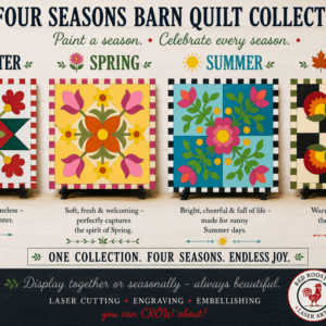 Four Seasons Barn Quilt DIY Craft Kit Collection